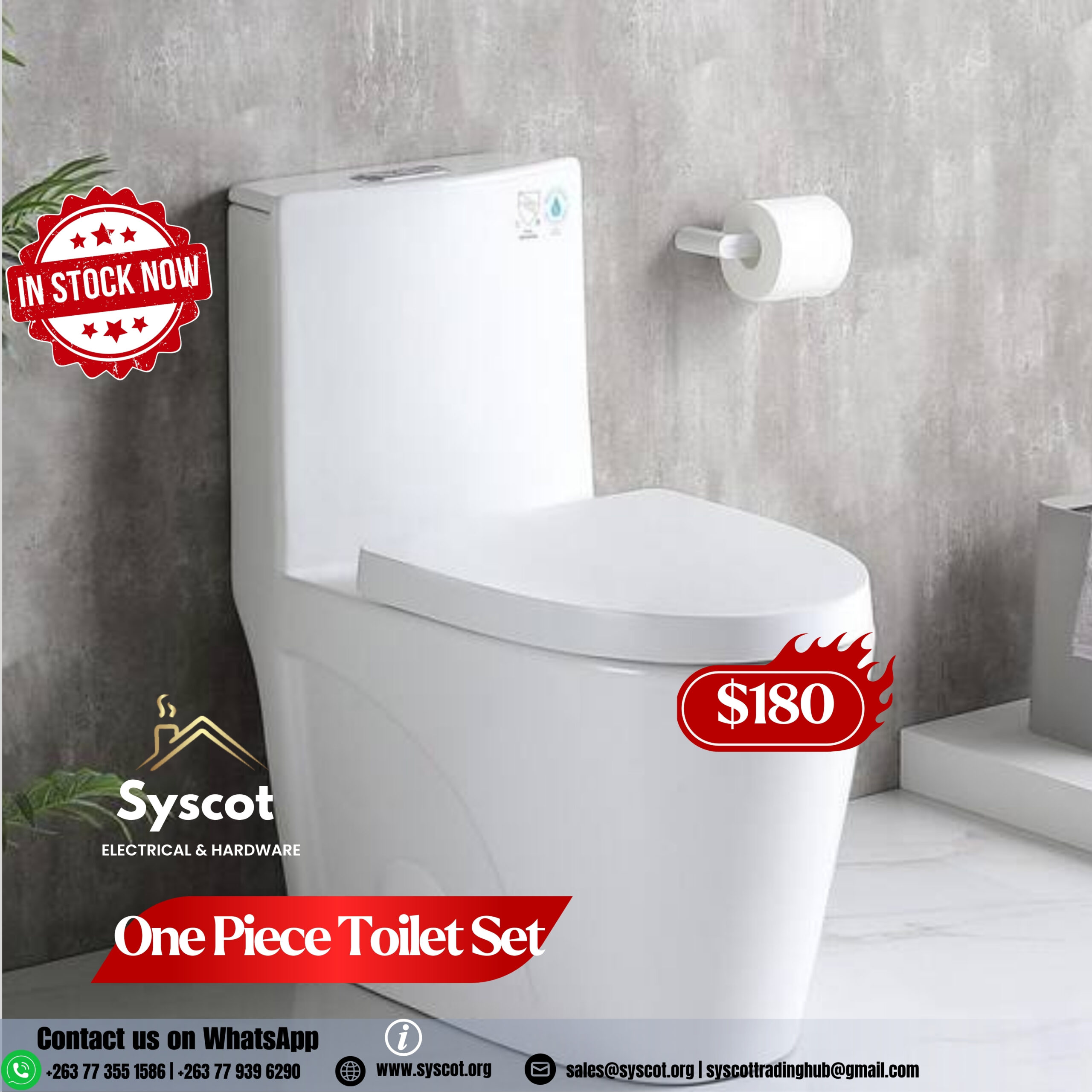 One-piece Toilet Set