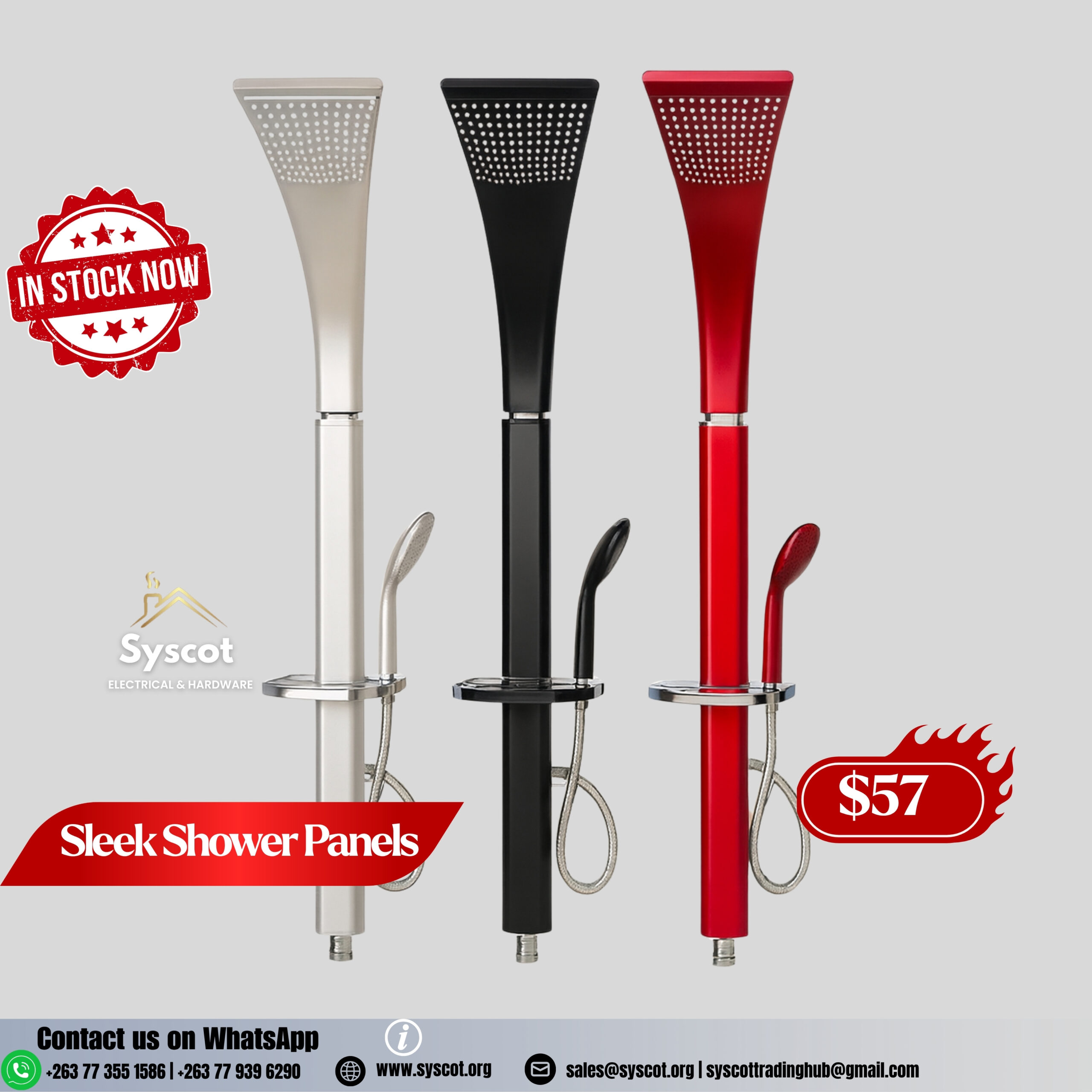 Sleek Shower Panels