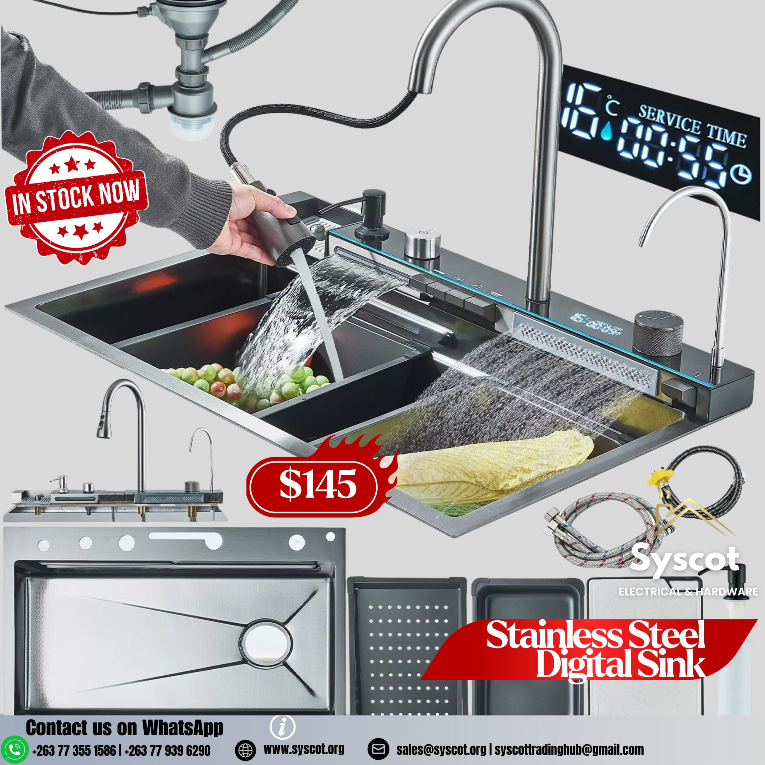 Stainless Steel Digital Sink
