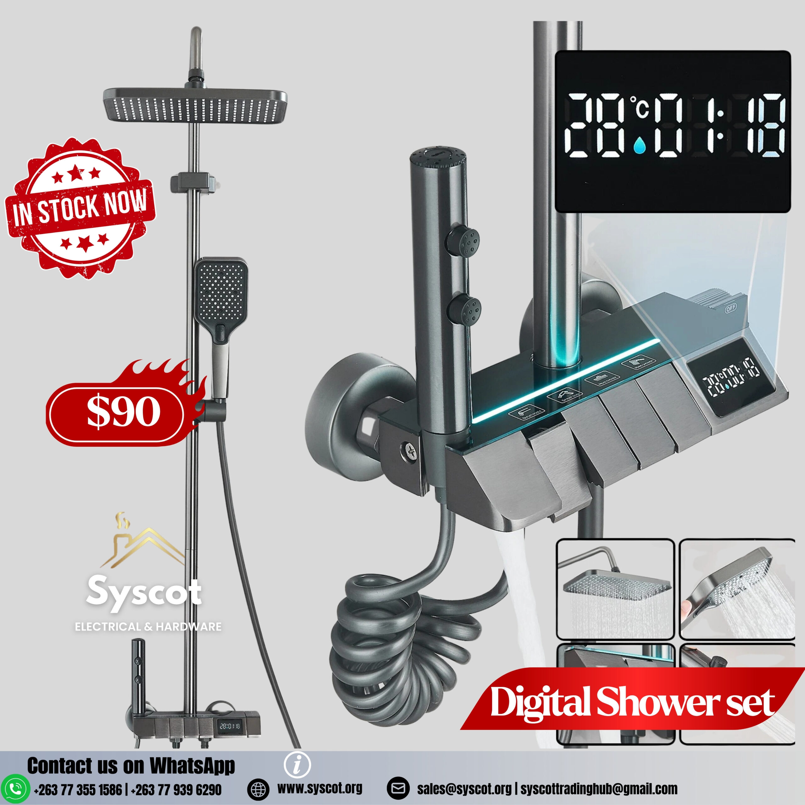 Digital Shower Set