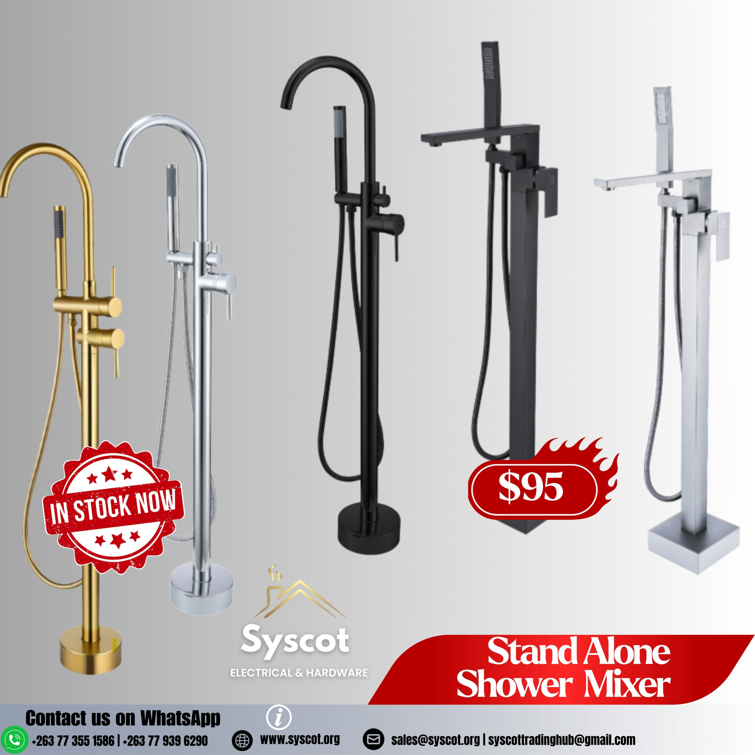 Stand Alone Shower Mixer